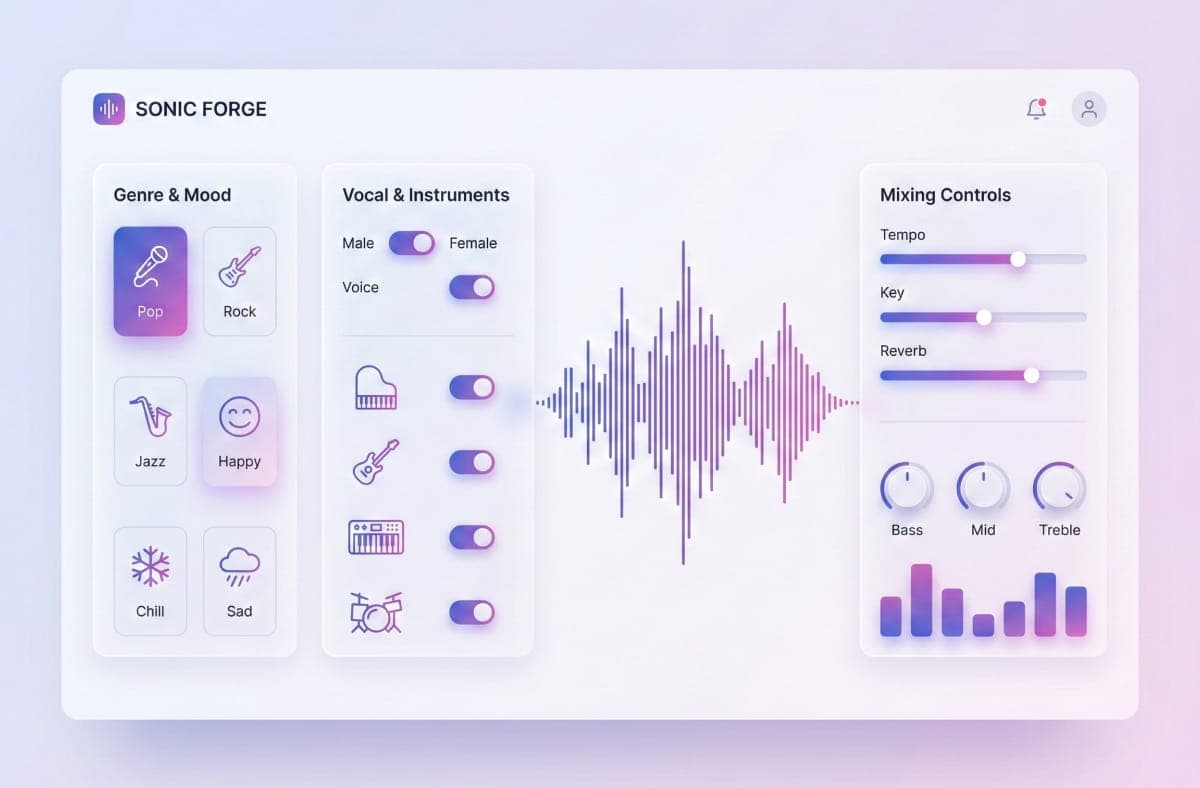 Uzatma ve stem ayrimi dahil sarki gelistirme araclari